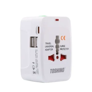 โตซิโน่ หัวแปลงปลั๊กไฟ Adapter 4 in 1 + Surge + 2A1C 5V2.4A