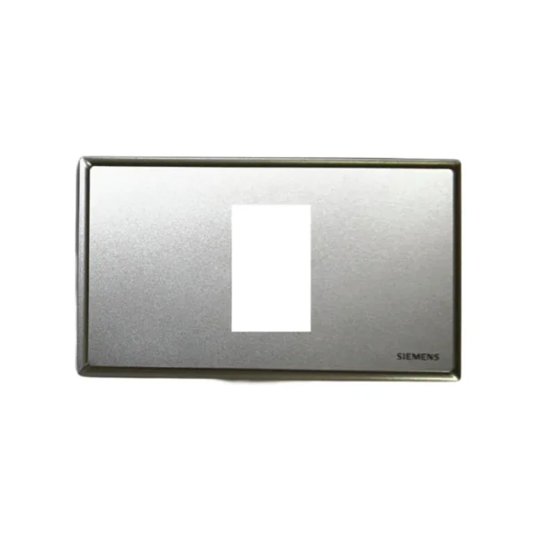 SIEMENS DELTA® Relfa ฝา 1 ช่อง 1 M ขนาด 120 มม. สีเงิน