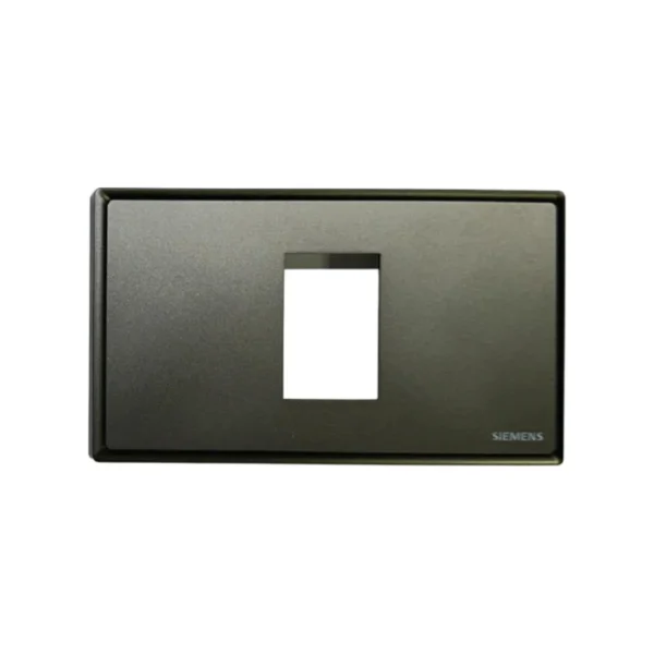 SIEMENS DELTA® Relfa ฝา 1 ช่อง 1 M ขนาด 120 มม. สีเทาเข้ม