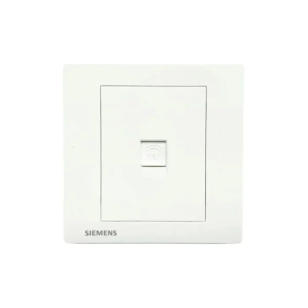power-supply-0078 SIEMENS Relfa Plus เต้ารับโทรศัพท์ 4 สาย (พร้อมฝา) ขนาด 86 มม. สีขาว