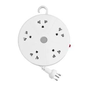 power-supply-0188 ลูมิร่า ปลั๊กไฟ 5 ช่องเสียบ 1 สวิตช์ 3 เมตร รุ่น LS-023 สีขาวเทา