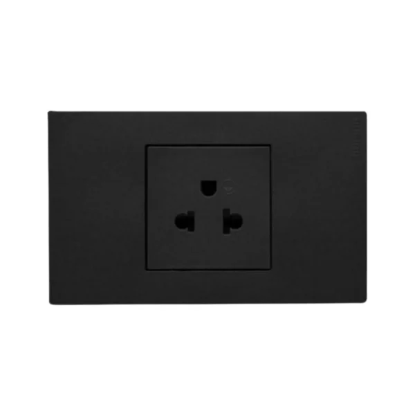 แพ็ค4 | BTicno ชุดเต้ารับเดี่ยว 3 ขา Socket 2P+E 16A 250V สีกราไฟต์ Graphite รุ่น Nexy