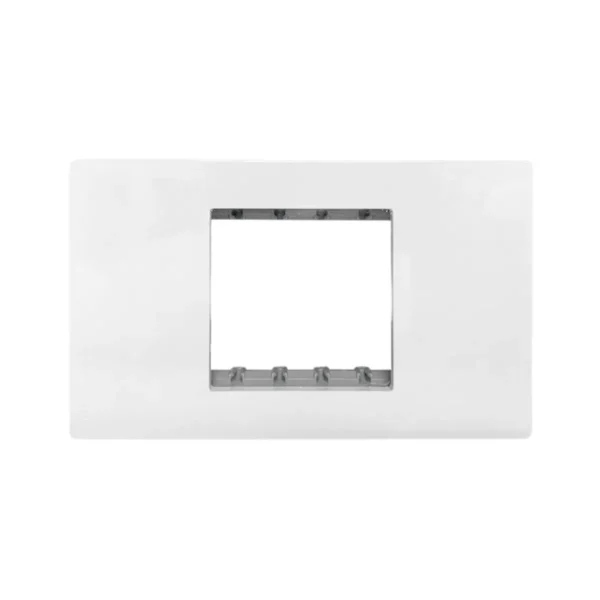 BTicino Cover Plates ฝาครอบ ขนาด 2 ช่อง พร้อมตะแกรง สีขาว รุ่น Nexy | QA4819W