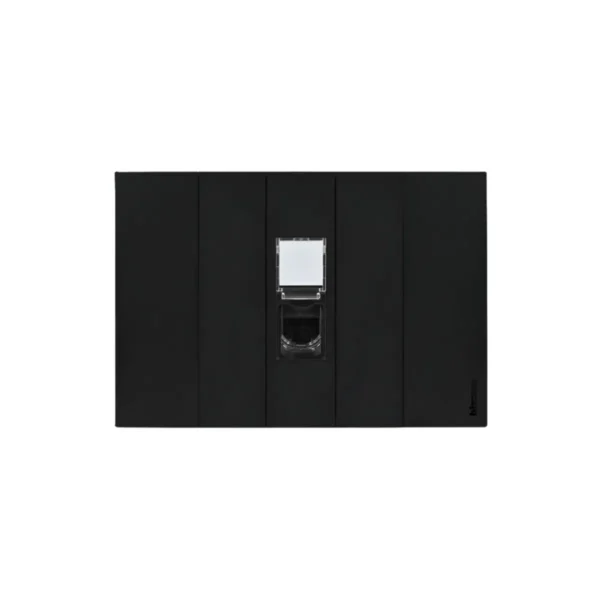 BTicino เต้ารับคอมพิวเตอร์ Cat.6 RJ45 ขนาด 1 ช่อง สีดํา รุ่น Living Now