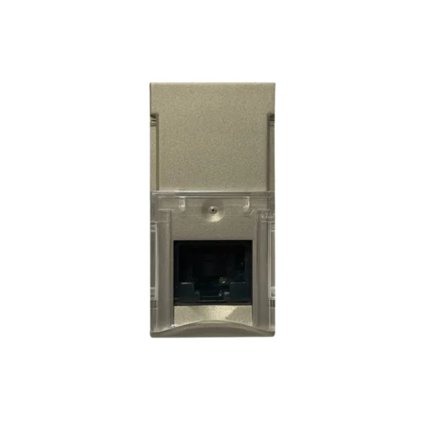 power-supply-0236 BTicno เต้ารับคอมพิวเตอร์ (LAN) RJ45 Cat.6 ขนาด 1 ช่อง สีไทเทเนียม รุ่น Nexy | QT4279C6