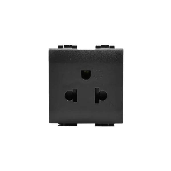 power-supply-0241 BTicino Socket Universal 2P+E 16A 127/250Vac สีดํา รุ่น Living Light | L4126