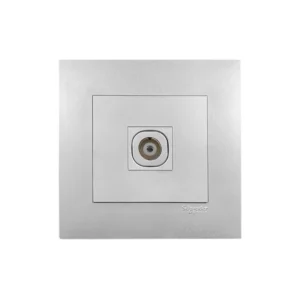 Schneider Electric ชุดเต้ารับโทรทัศน์ ขนาด 1ช่อง สีเงินอลูมิเนียม รุ่น Vivace | KB31TV_AS | Ucanbuys