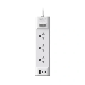 power-supply-0277 Anitech ปลั๊กไฟ 3 ช่อง รุ่น H633U พร้อม USB-C Charging สายไฟยาว 3 เมตร กําลังไฟ 2200W