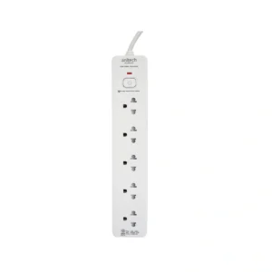 power-supply-0279 Anitech ปลั๊กไฟ 5 ช่อง 1 สวิตช์ รุ่น H1335-WHสายไฟคุณภาพยาว 3 เมตร กําลังไฟ 2200W