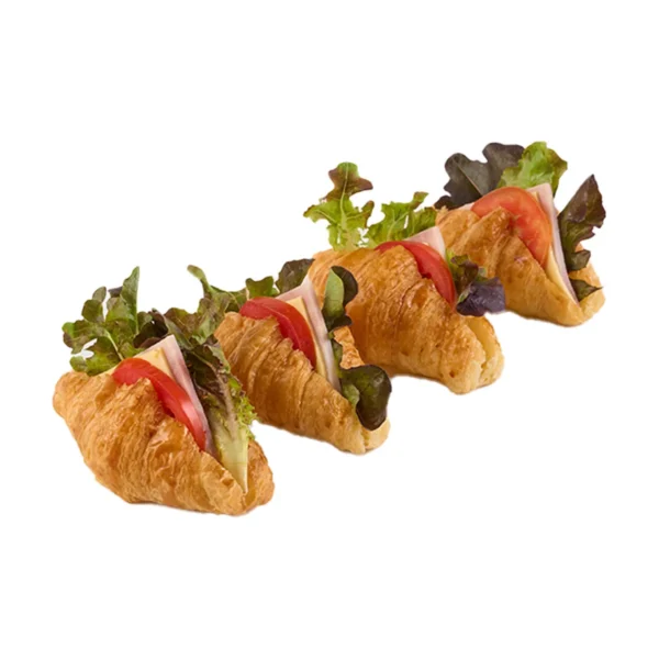 ready-to-eat-0104 เอโร่ โกลด์ มินิครัวซองต์แฮมชีส 30 ก. x 4