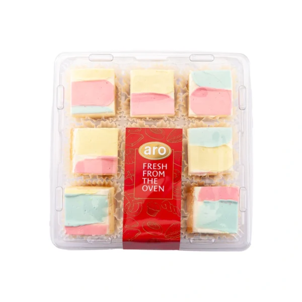ready-to-eat-0111 เอโร่ โกลด์ มินิเค้กครีมกลิ่นวานิลลา 15 ก. 9 ชิ้น