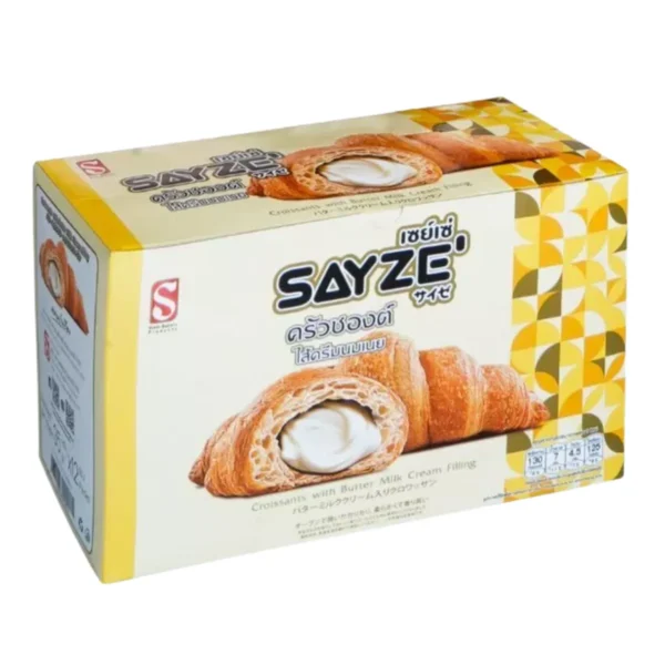 SAYZE' ครัวซองต์ ครีมนมเนย น้ําหนัก 35 กรัม ต่อชิ้น 12 ชิ้น