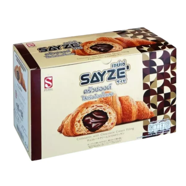 SAYZE' ครัวซองต์ ช็อกโกแลต น้ําหนัก 35 กรัม ต่อชิ้น 12 ชิ้น