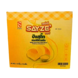 ready-to-eat-0160 SAYZE' ปังสติ๊กสอดไส้ น้ําสลัดมายองเนส น้ําหนัก 40 กรัม ต่อชิ้น ยกลัง 12 แพ็ค 144 ชิ้น