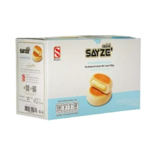 ready-to-eat-0163 SAYZE' แพนเบรด ครีมนมเนย น้ําหนัก 35 กรัม ต่อชิ้น ยกกล่อง 12 ชิ้น
