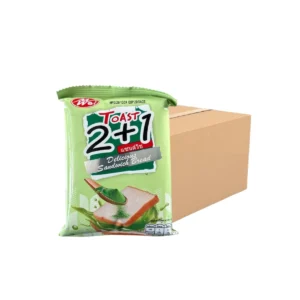 ขนมปังแซนด์วิชสอดไส้รสชาเขียว  (ตราเหม่ยเว่ย) น้ําหนัก40 กรัม 1x 12ชิ้น