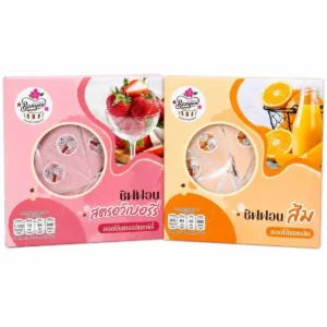 ready-to-eat-0215 เค้กหนองพงนก (เซ็ตคู่) ชิฟฟอนสตรอว์เบอร์รี่สอดไส้แยมสตรอว์เบอร์รี่ 8 ชิ้น 230 กรัม และ ชิฟฟอนชิฟฟอนส้มสอดไส้แยมส้ม 8 ชิ้น 230 กรัม