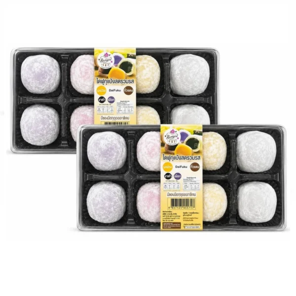 ready-to-eat-0237 เค้กหนองพงนก (เซ็ตคู่) ไดฟูกุรวมรส 8 ชิ้น 320 กรัม