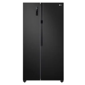 refrigerator-0031 แอลจี ตู้เย็น Side by Side 18.0 คิว รุ่น GC-B187JBAM สีดํา