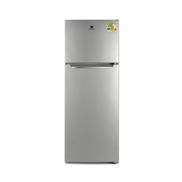 refrigerator-0053 เวิล์ดเทค ตู้เย็น 2 ประตู 4.9 คิว 138 ล. รุ่น WT-RF138 สีซิลเวอร์