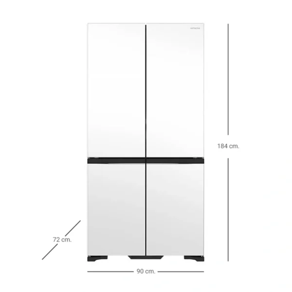 Hitachi ตู้เย็น มัลติดอร์ French Bottom Freezer รุ่น R-WB640VFX MGW 20.1 คิว 569 ลิตร