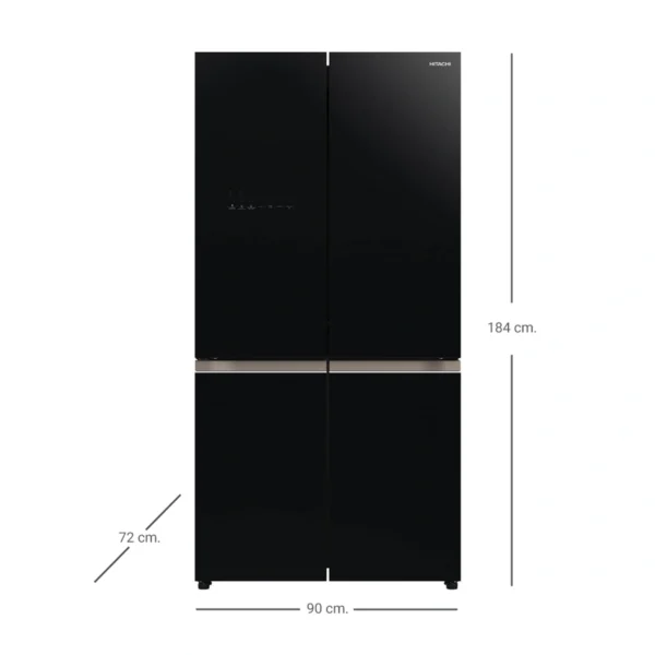 Hitachi ตู้เย็น มัลติดอร์ French Bottom Freezer รุ่น R-WB640VF GBK 20.1 คิว 569 ลิตร