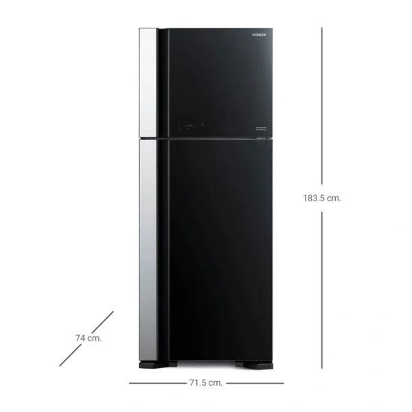 refrigerator-0102 Hitachi ตู้เย็น 2 ประตู รุ่น R-VG450PDX GBK 15.9 คิว 450 ลิตร สีกลาสแบล็ก