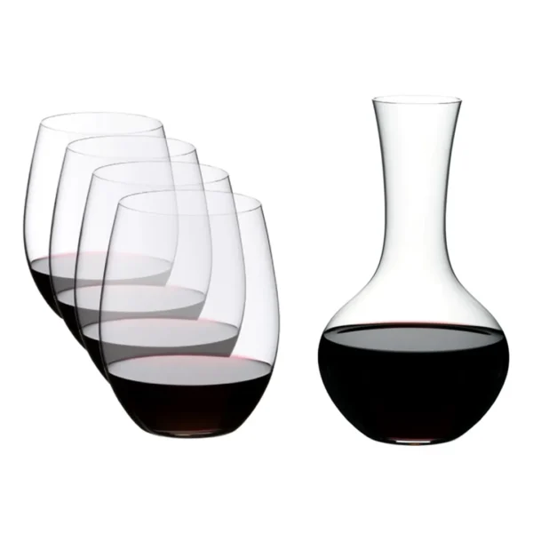 รีเดล แก้วไวน์แดง กาแบร์เนโซวีญง Cabernet Merlot x 4 (แถม ดีเคเตอร์ Syrah)
