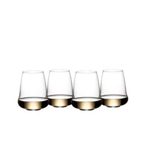 riedel-062 รีเดล แก้วไวน์ขาว แชมเปญ SL Stemless Wings Riesling Sauvignon Champagne Glass x 4