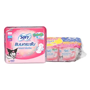 sanitary-pad-0005 โซฟี แบบกระชับสลิม มีปีก 4 ชิ้น x 12