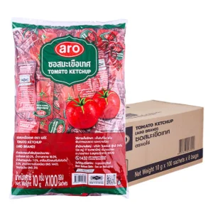 sauce-seasoning-0032 เอโร่ ซอสมะเขือเทศ 10 ก. 100 ซอง x 8