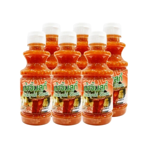 sauce-seasoning-0263 เจ๊เล็ก น้ําจิ้มสุกี้ ขวดพลาสติก ขนาด 240 กรัม แพ็ค 6 ขวด