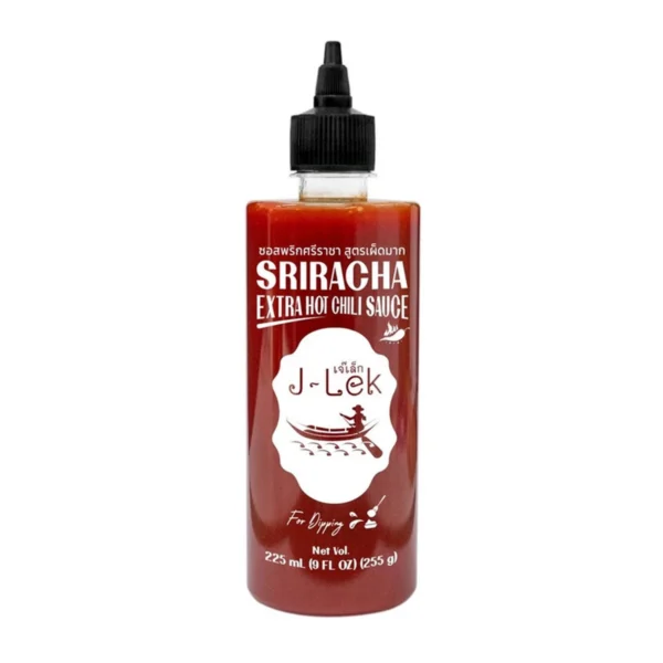 sauce-seasoning-0268 J-Lek (เจ๊เล็ก) ซอสพริกศรีราชา สูตรเผ็ดมาก ขนาด 255 กรัม