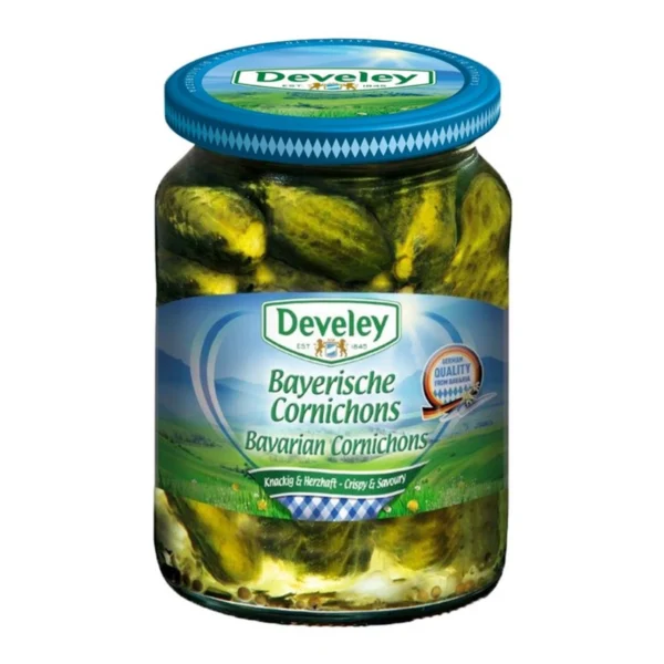 Develey (ดิวีเลย์) Bavarian Cornichons (แตงกวาดองเล็ก) ขนาด 330 กรัม