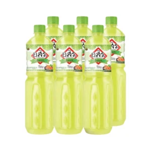 [6 ขวด]อสร. น้ํามะนาว  Lime Juice Mix ขนาด 1,000 มล. รสชาติเปรียบเสมือนน้ํามะนาวแท้