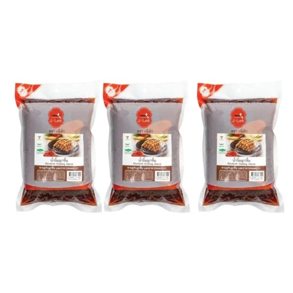 sauce-seasoning-0352 เจ๊เล็ก น้ําจิ้มลูกชิ้น ขนาด 1,000 กรัม แพ็ค 3 ถุง