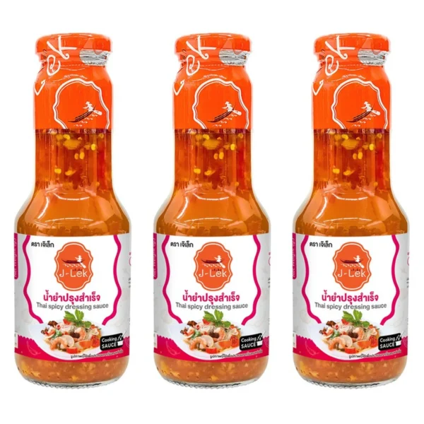 sauce-seasoning-0382 J-Lek (เจ๊เล็ก) น้ํายําปรุงสําเร็จ ขนาด 370 กรัม แพ็ค 3 ขวด