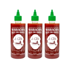 sauce-seasoning-0388 เจ๊เล็ก ซอสพริกศรีราชา สูตรเผ็ด 455 มล. แพ็ค 3 ขวด