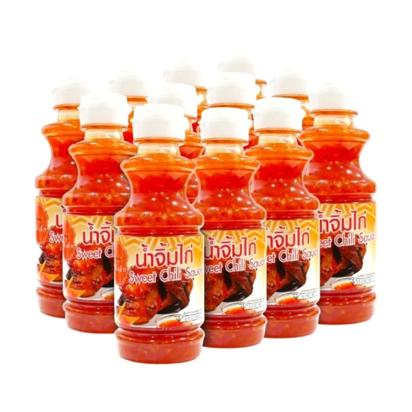 sauce-seasoning-0434 เจ๊เล็ก น้ําจิ้มไก่ ขวดพลาสติก ขนาด 245 กรัม แพ็ค 12 ขวด