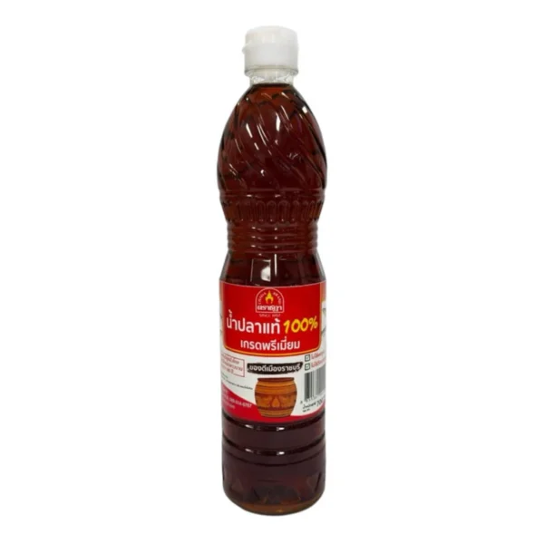 sauce-seasoning-0452 น้ําปลาแท้ 100% ตราชฎา เกรดพรีเมี่ยม 700ml. ไม่ใส่ผงชูรส ไม่ใส่วัตถุกันเสีย ผสมไอโอดีนมีประโยชน์