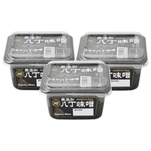 sauce-seasoning-0453 มารุยะ ฮัทโช เต้าเจี้ยวบด มูเทนกะ ฮัทโช มิโซะ ปราศจากสารปรุงแต่ง (ผลิตในประเทศญี่ปุ่น) ขนาด 300 กรัม x 3 กล่อง