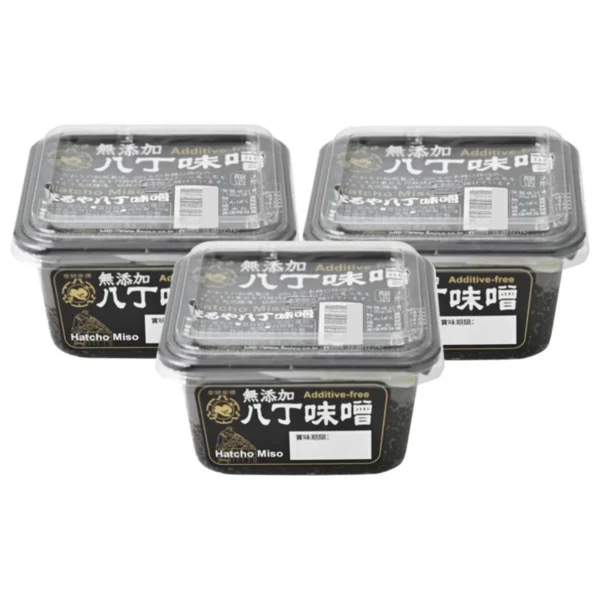 sauce-seasoning-0453 มารุยะ ฮัทโช เต้าเจี้ยวบด มูเทนกะ ฮัทโช มิโซะ ปราศจากสารปรุงแต่ง (ผลิตในประเทศญี่ปุ่น) ขนาด 300 กรัม x 3 กล่อง