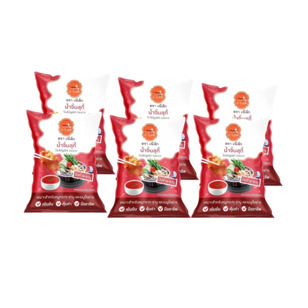 sauce-seasoning-0457 เจ๊เล็ก น้ําจิ้มสุกี้ ขนาด 1,000 กรัม แพ็ค 6 ถุง