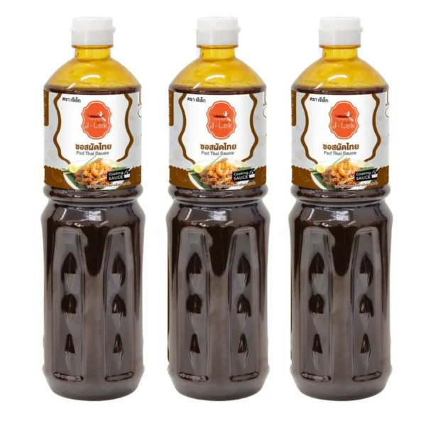 sauce-seasoning-0460 J-Lek (เจ๊เล็ก) ซอสผัดไทย ขนาด 1150 กรัม แพ็ค 3 ขวด