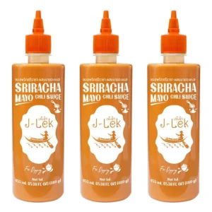sauce-seasoning-0462 J-Lek (เจ๊เล็ก) ซอสพริกศรีราชา ผสมมายองเนส ขนาด 490 กรัม แพ็ค 3 ขวด