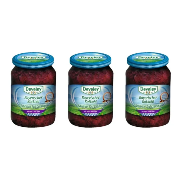 sauce-seasoning-0483 Develey (ดิวีเลย์) Red Cabbage (กะหล่ําปลีแดงดอง) ขนาด 680 กรัม แพ็ค 3 ขวด