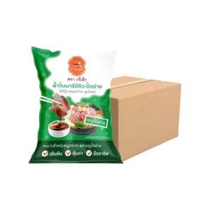 sauce-seasoning-0486 J-Lek (เจ๊เล็ก) น้ําจิ้มบาร์บีคิวปิ้งย่าง (ถุง) 1000 กรัม แพ็ค 6 ถุง