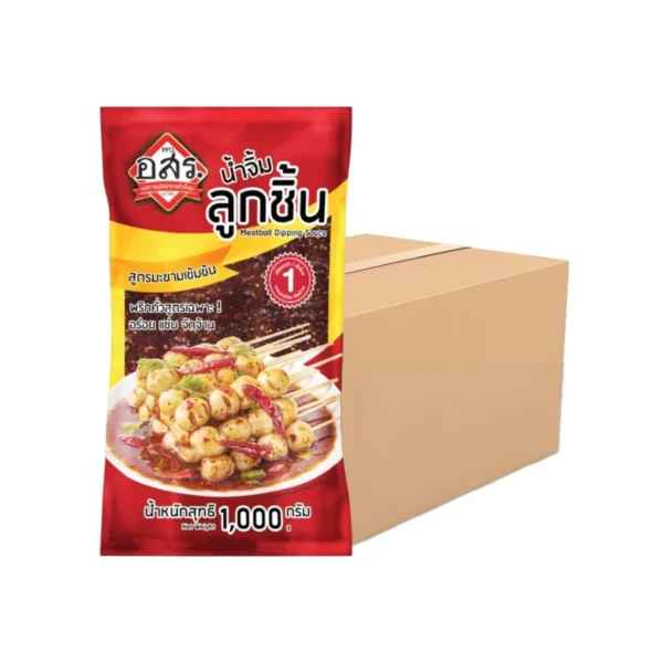 [12 ถุง]อสร. น้ําจิ้มลูกชิ้น สูตรมะขามเข้มข้น ขนาด 1,000 กรัม