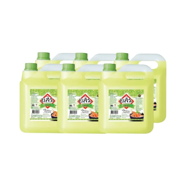[6 ขวด]อสร. น้ํามะนาว  Lime Juice Mix ขนาด 3 ลิตร รสชาติเปรียบเสมือนน้ํามะนาวแท้เลย