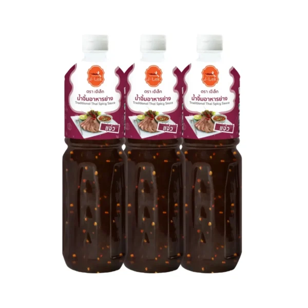 sauce-seasoning-0511 เจ๊เล็ก น้ําจิ้มอาหารย่าง ขนาด 1180 กรัม แพ็ค 3 ขวด
